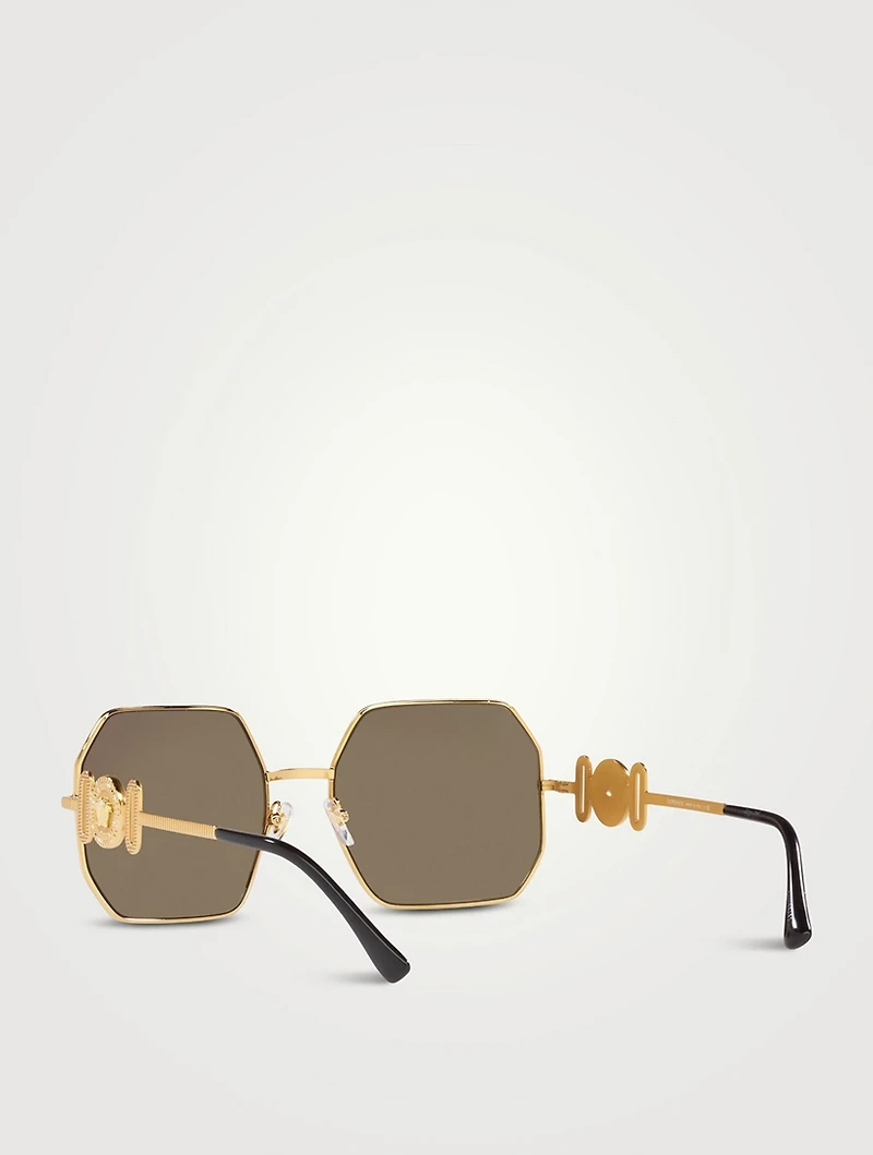 Medusa Biggie Geometric Sunglasses