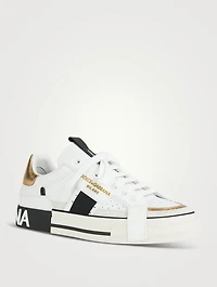 2.Zero Custom Leather Sneakers