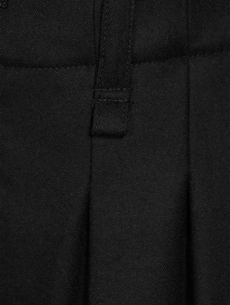 Pleated Wide-Leg Trousers