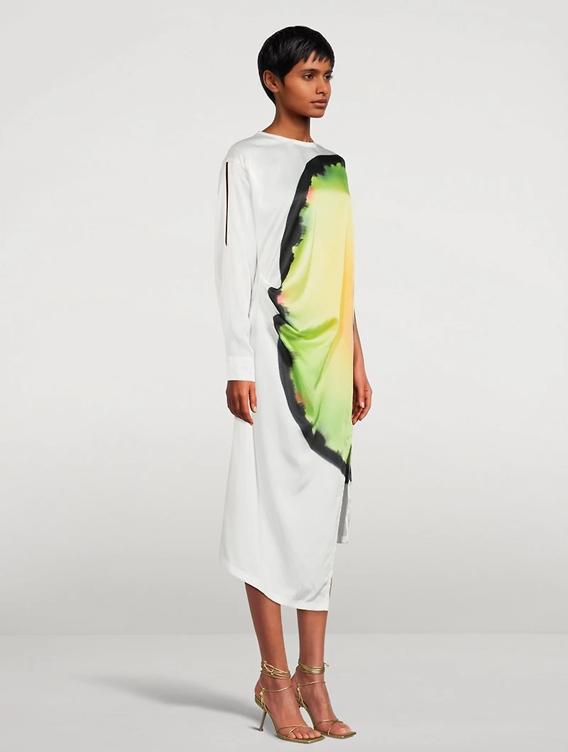Slice One-Sleeve Dress