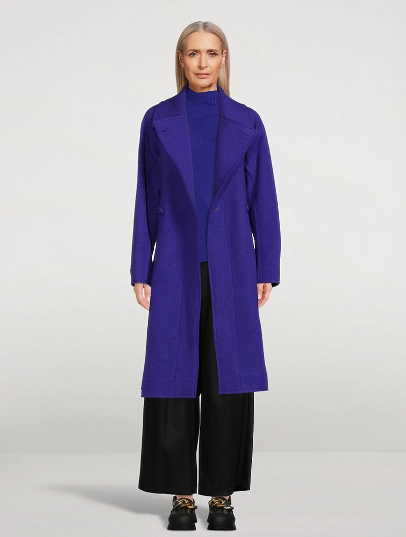 Wool Earth Belted Coat