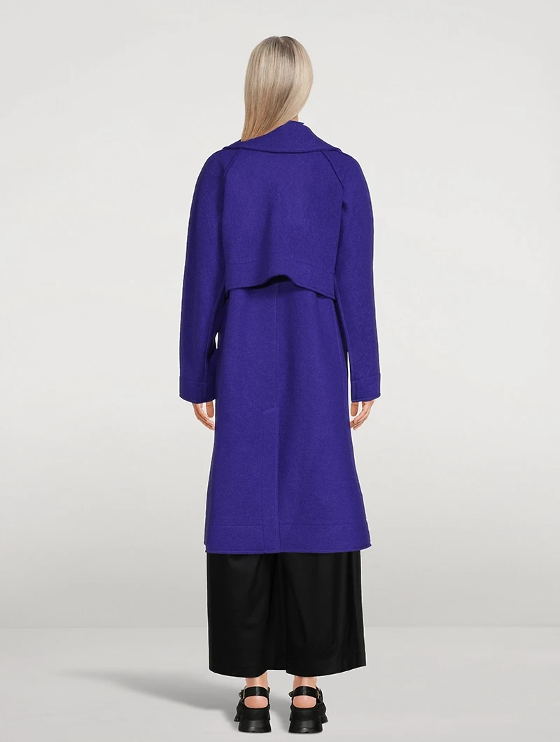 Wool Earth Belted Coat