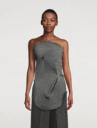 Meander Strapless Top