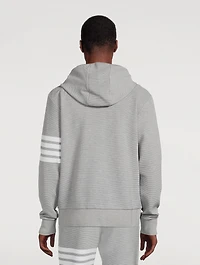 Cotton Ottoman Rib Zip Hoodie