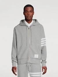 Cotton Ottoman Rib Zip Hoodie