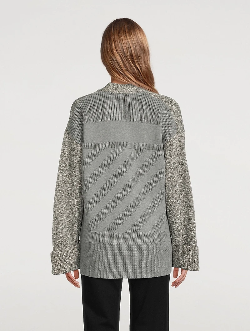 Diagonal Languid Cardigan