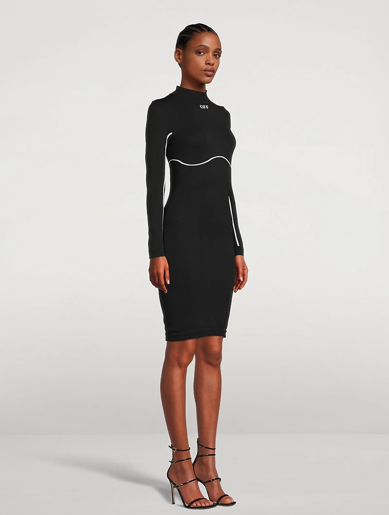 Long-Sleeve Mini Dress