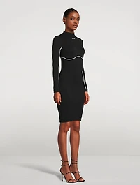 Long-Sleeve Mini Dress