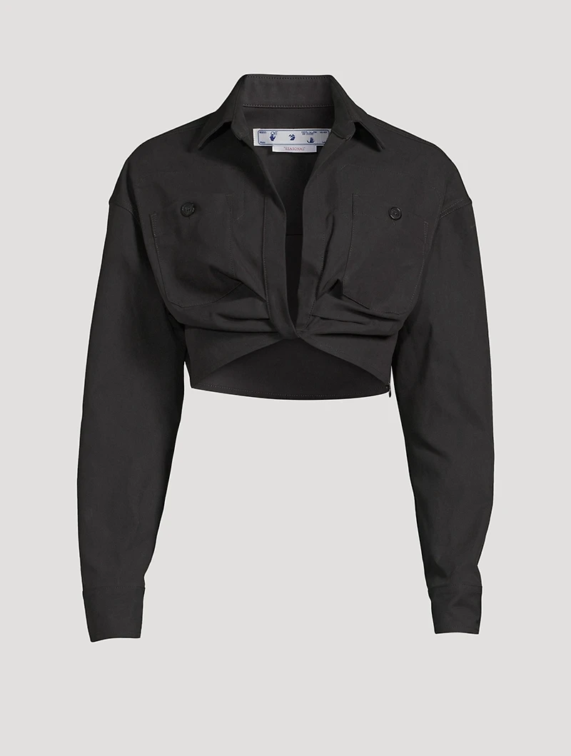Cropped Cargo Shirt