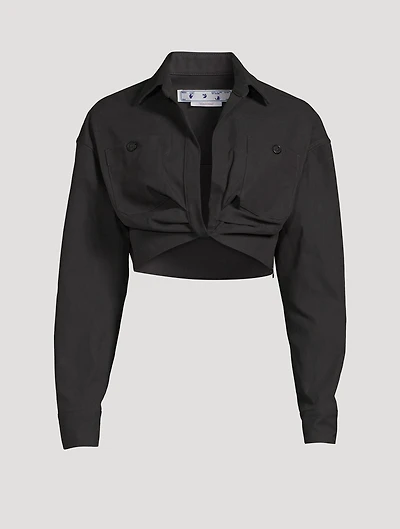Cropped Cargo Shirt