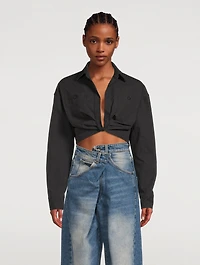 Cropped Cargo Shirt