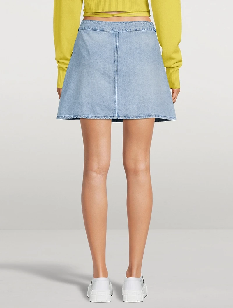 Ms. Triarchy Denim Mini Skirt