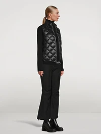 Down Puffer Wool Cardigan