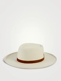 Val Diamond Wool Boater Hat