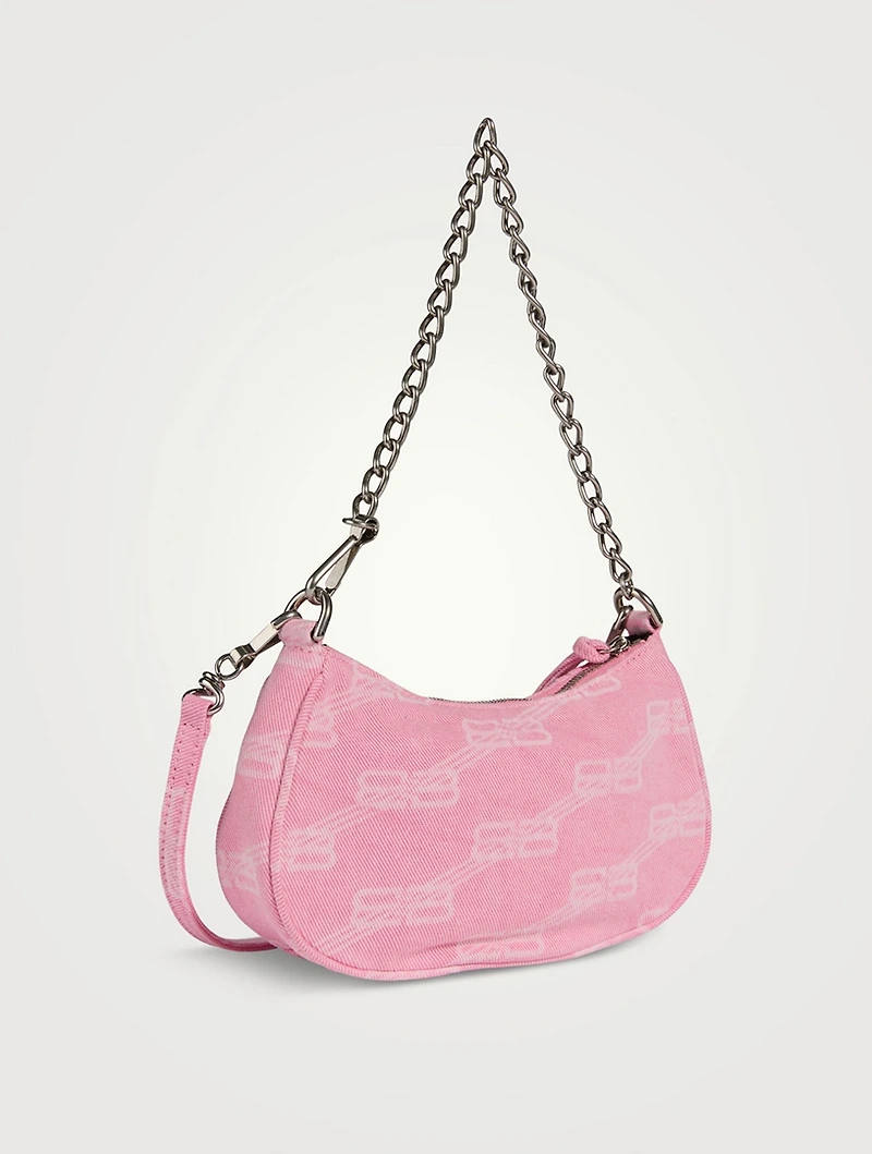 Mini La Cagole BB Monogram Canvas Chain Wallet