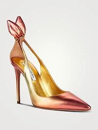Bow Tie Nappa Leather Pumps