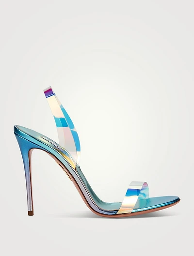 So Nude PVC Slingback Sandals
