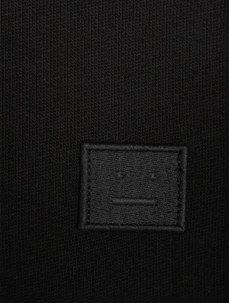 Fleece Hoodie With Face Patch