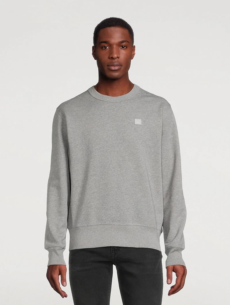 Crewneck Sweatshirt With Face Patch