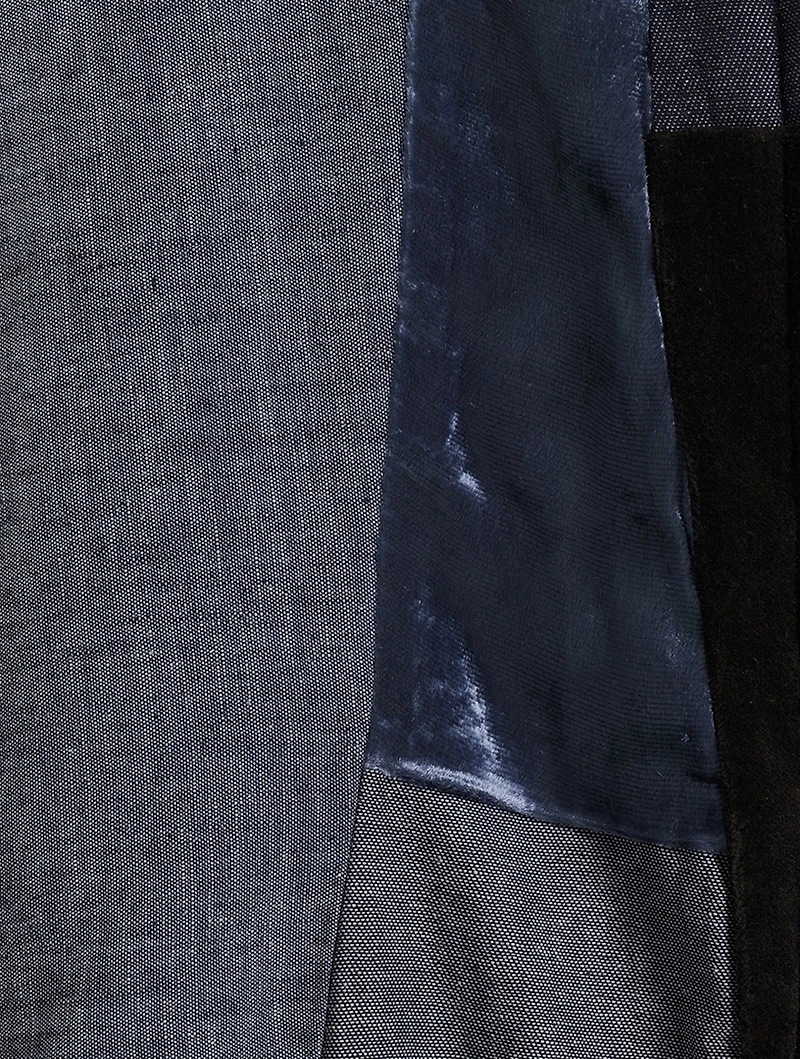 Denim Patchwork Overshirt