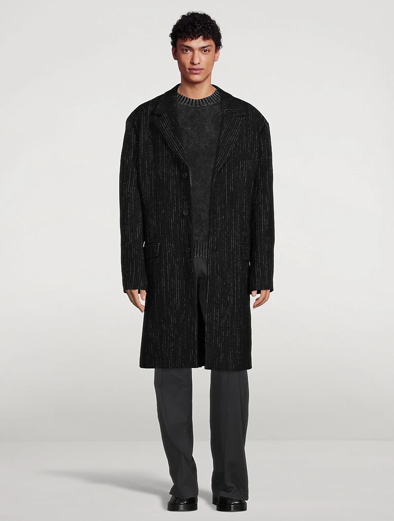 Olio Wool-Blend Donegal Coat