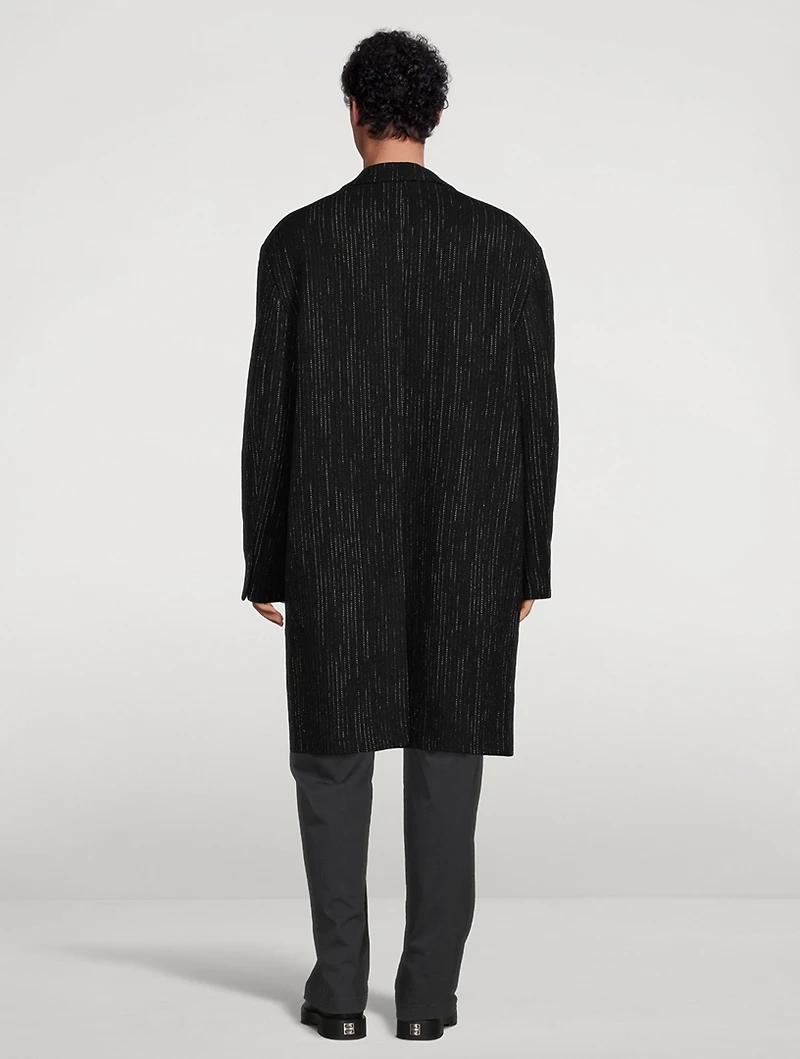 Olio Wool-Blend Donegal Coat