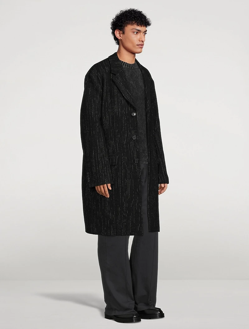 Olio Wool-Blend Donegal Coat