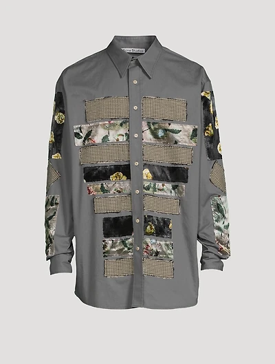 Sandros Cotton Patchwork Shirt
