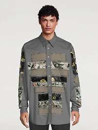 Sandros Cotton Patchwork Shirt