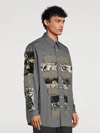 Sandros Cotton Patchwork Shirt