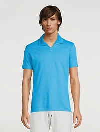 Albert Cotton Polo Shirt With Towel Trim