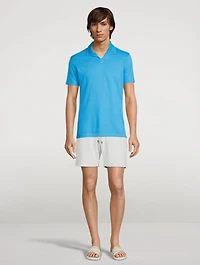 Albert Cotton Polo Shirt With Towel Trim
