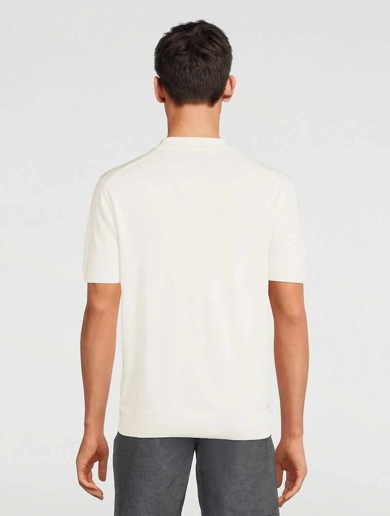 Horton OB Cotton Polo Shirt With Stripe