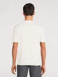 Horton OB Cotton Polo Shirt With Stripe