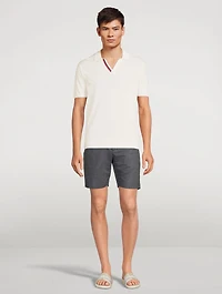 Horton OB Cotton Polo Shirt With Stripe