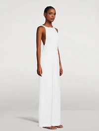 Sequin-Embellished Wide-Leg Pants