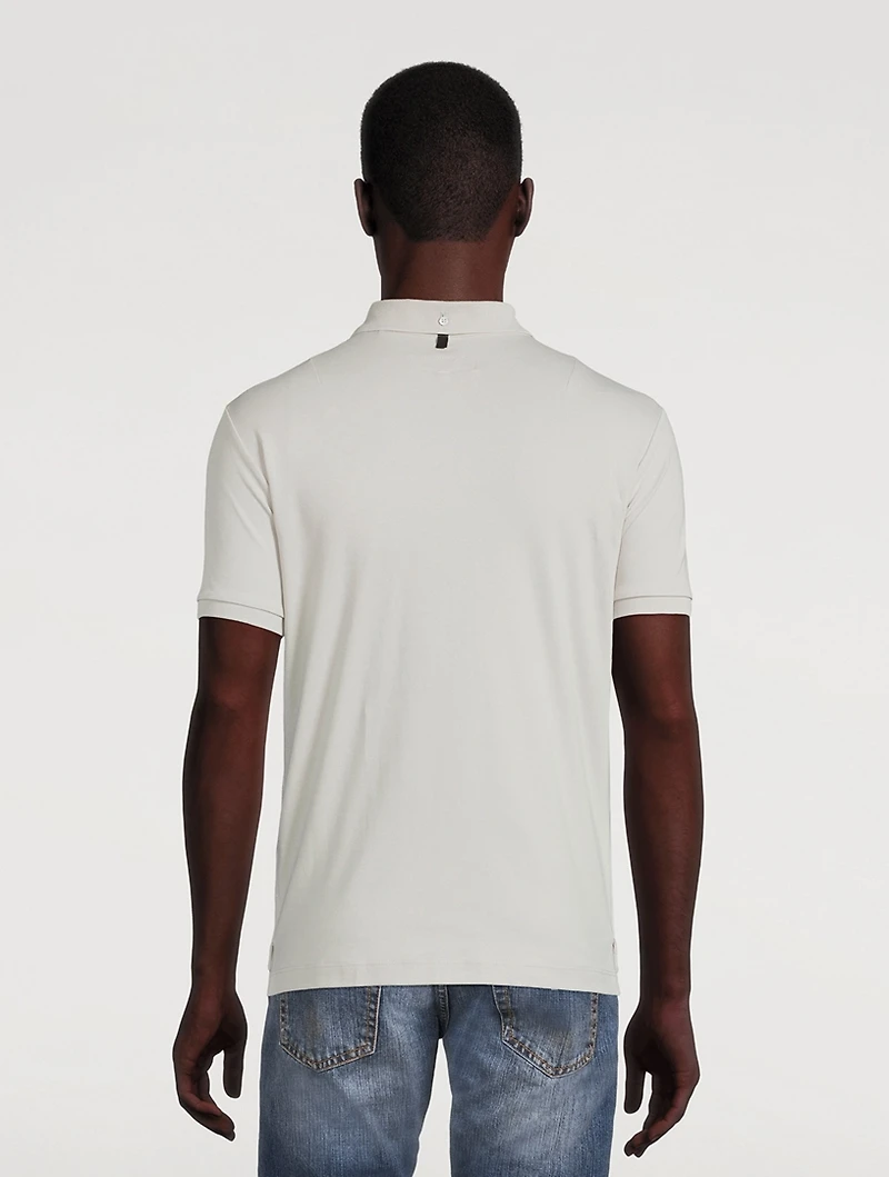 Interlock Cotton Slim-Fit Polo Shirt