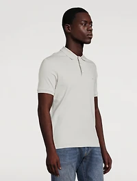 Interlock Cotton Slim-Fit Polo Shirt