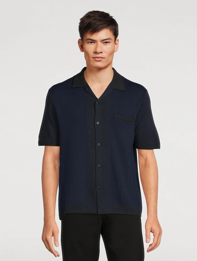 Avery Cotton Herringbone Relaxed Shirt