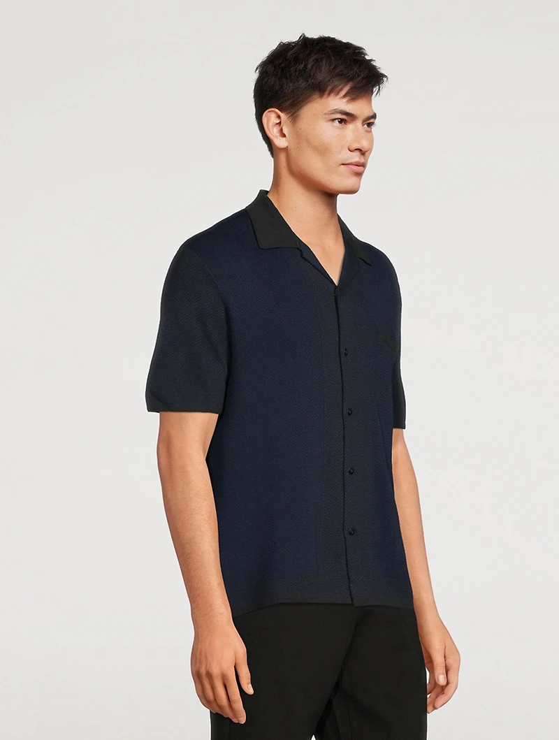 Avery Cotton Herringbone Relaxed Shirt