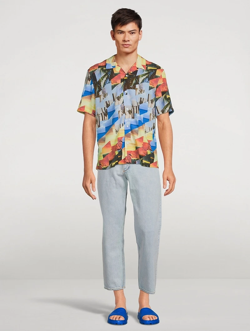 Avery Cotton Printed Relaxed-Fit Shirt