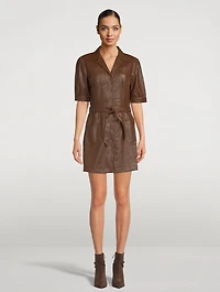 Mayslie Vegan Leather Dress