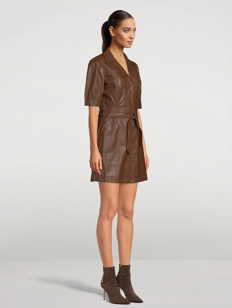 Mayslie Vegan Leather Dress