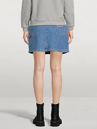 Boke Flower Denim Mini Skirt