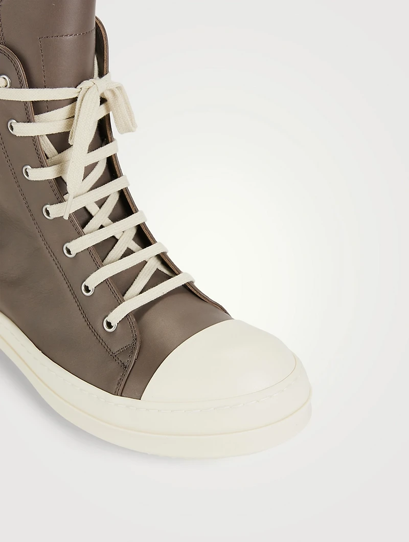 Strobe Leather High-Top Sneakers