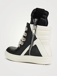 Strobe Geobasket Leather High-Top Sneakers