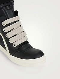 Strobe Geobasket Leather High-Top Sneakers