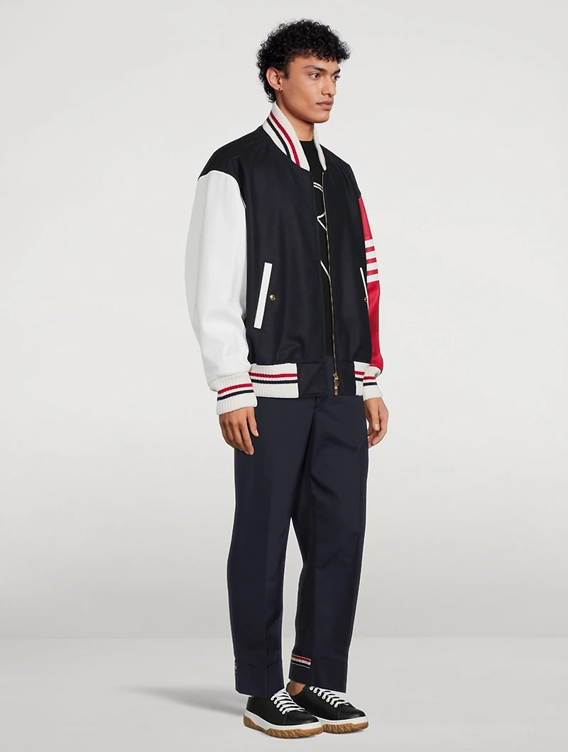 Funmix Wool Oversized Jacket With Patch
