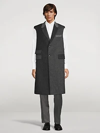 Donegal Tweed Sleeveless Suit Coat