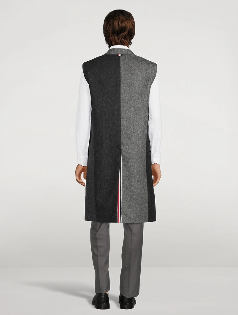 Donegal Tweed Sleeveless Suit Coat